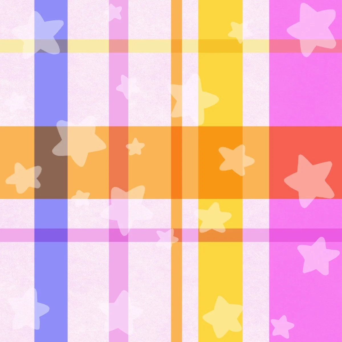 Plaid pattern SD with stars WW260008