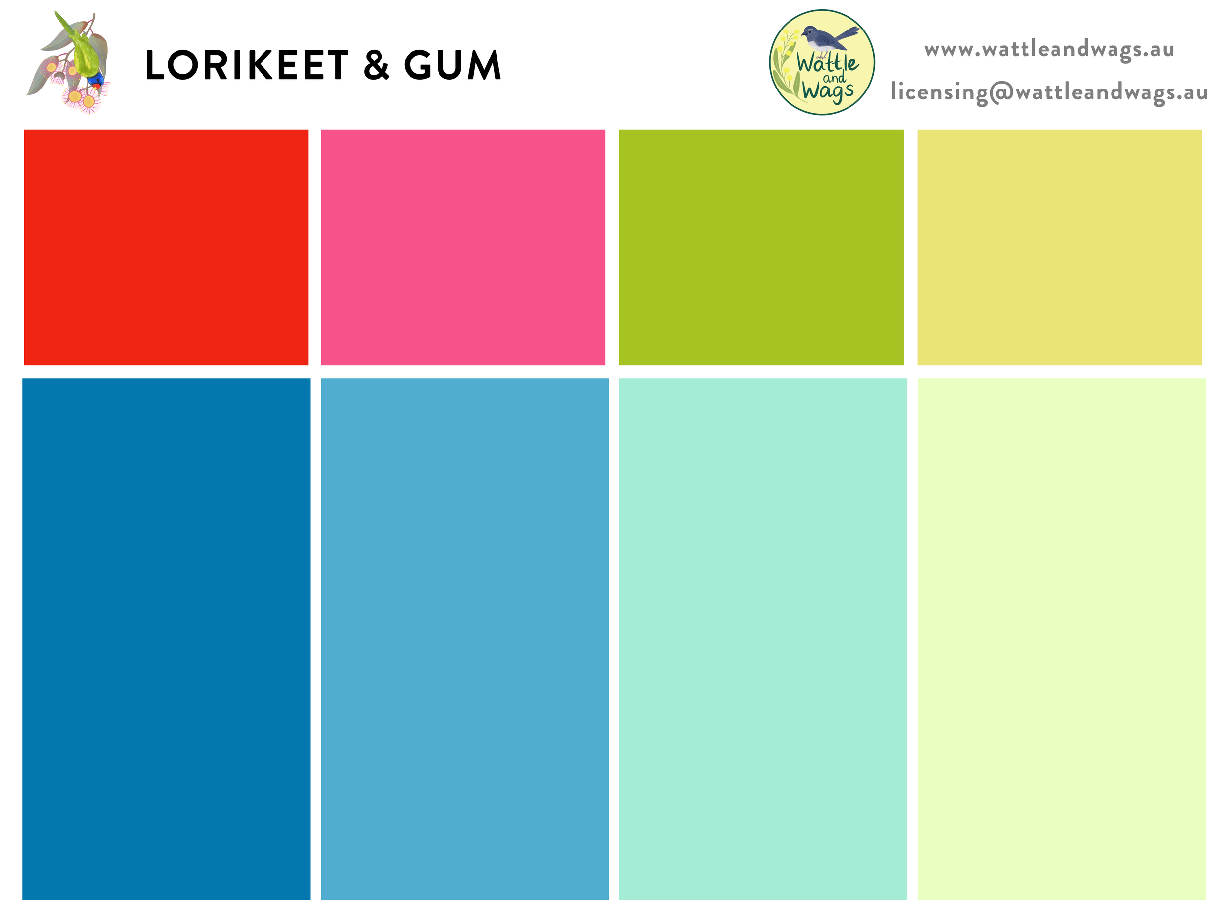 Lorikeet & Gum Colour Palette