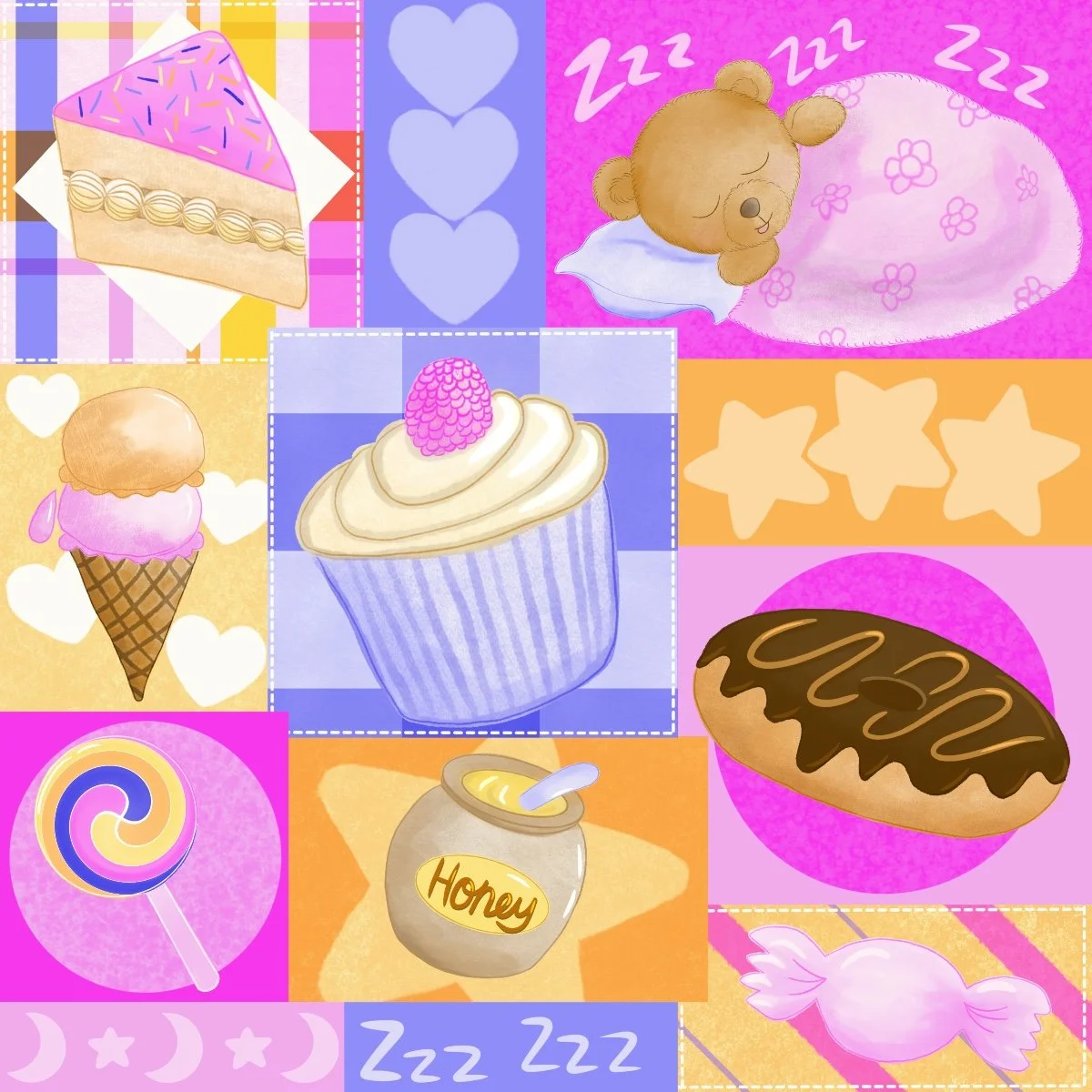 Sweet Dreams Patchwork pattern WW260004