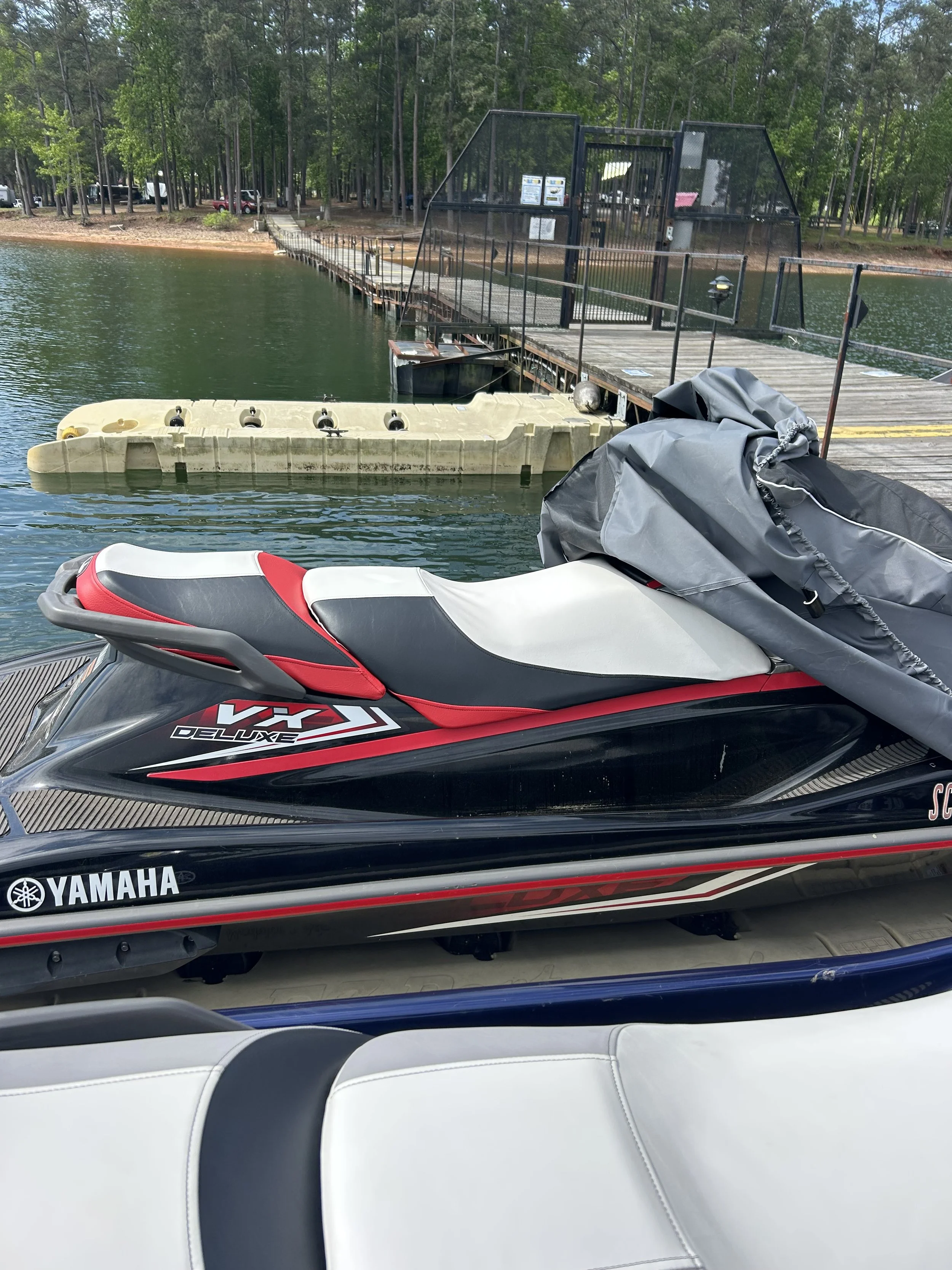 Red Jet ski Seat installed.jpeg