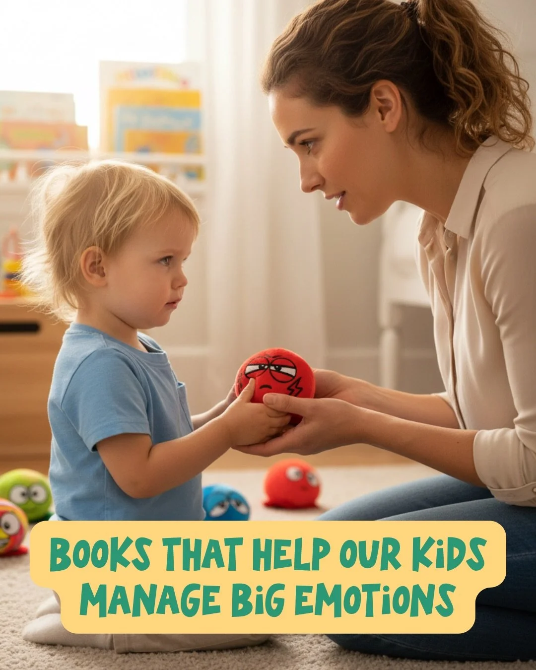 While I&rsquo;m sure there are TONS more books out there that help kids deal with their big emotions, these are 2 collections we&rsquo;ve found a lot of success with. They have super tangible tools that make it easy for kids to follow. We find that o