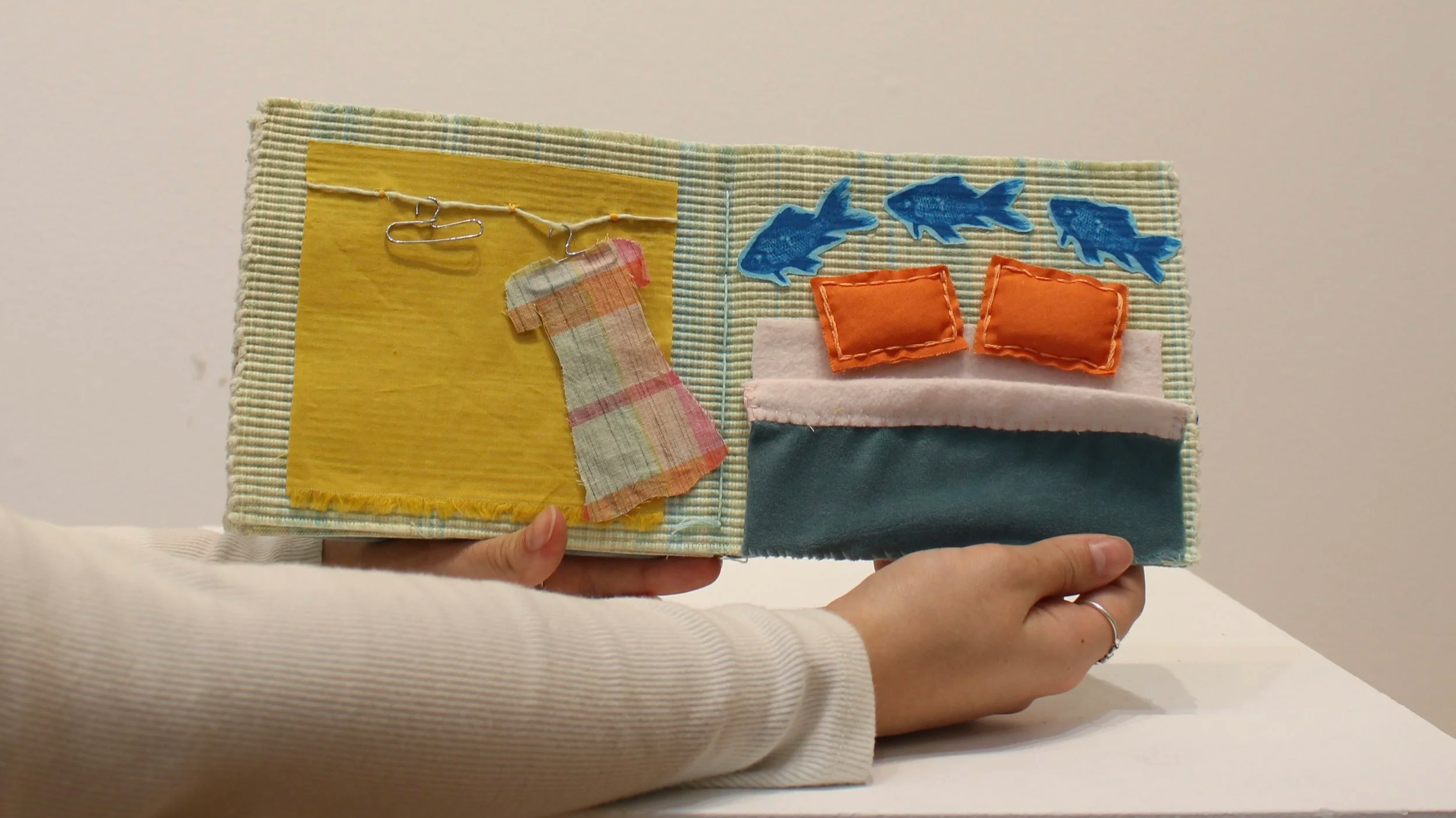 soft play - mixed media tactile book