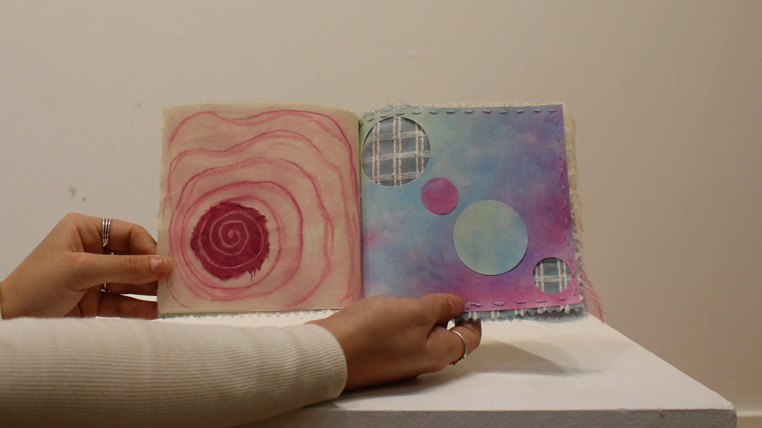 atmosphere - mixed media book