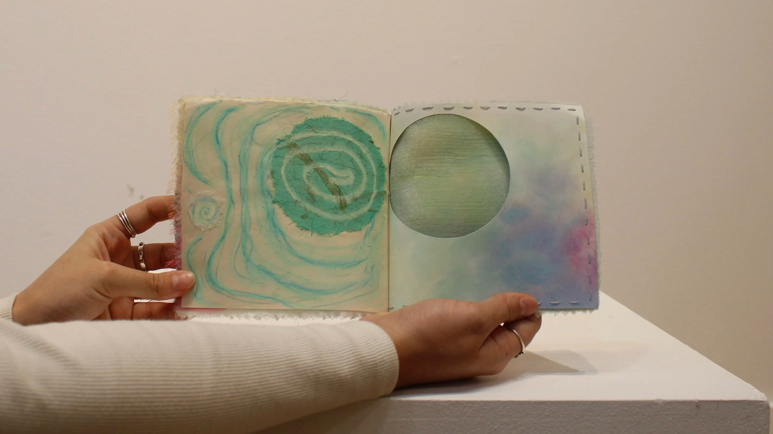 atmosphere - mixed media book