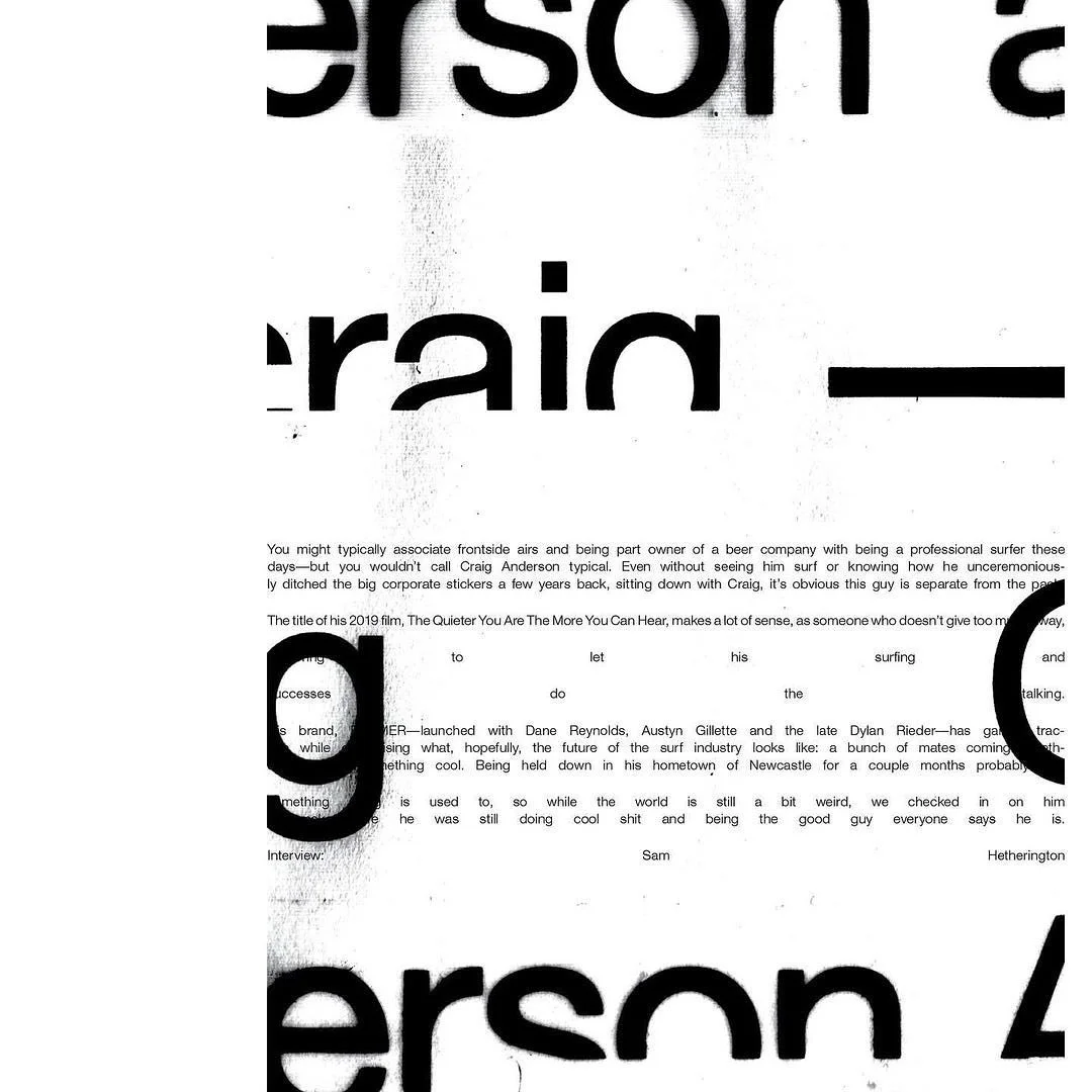 Craig Anderson print interview from 2021 Monster Children Issue. 