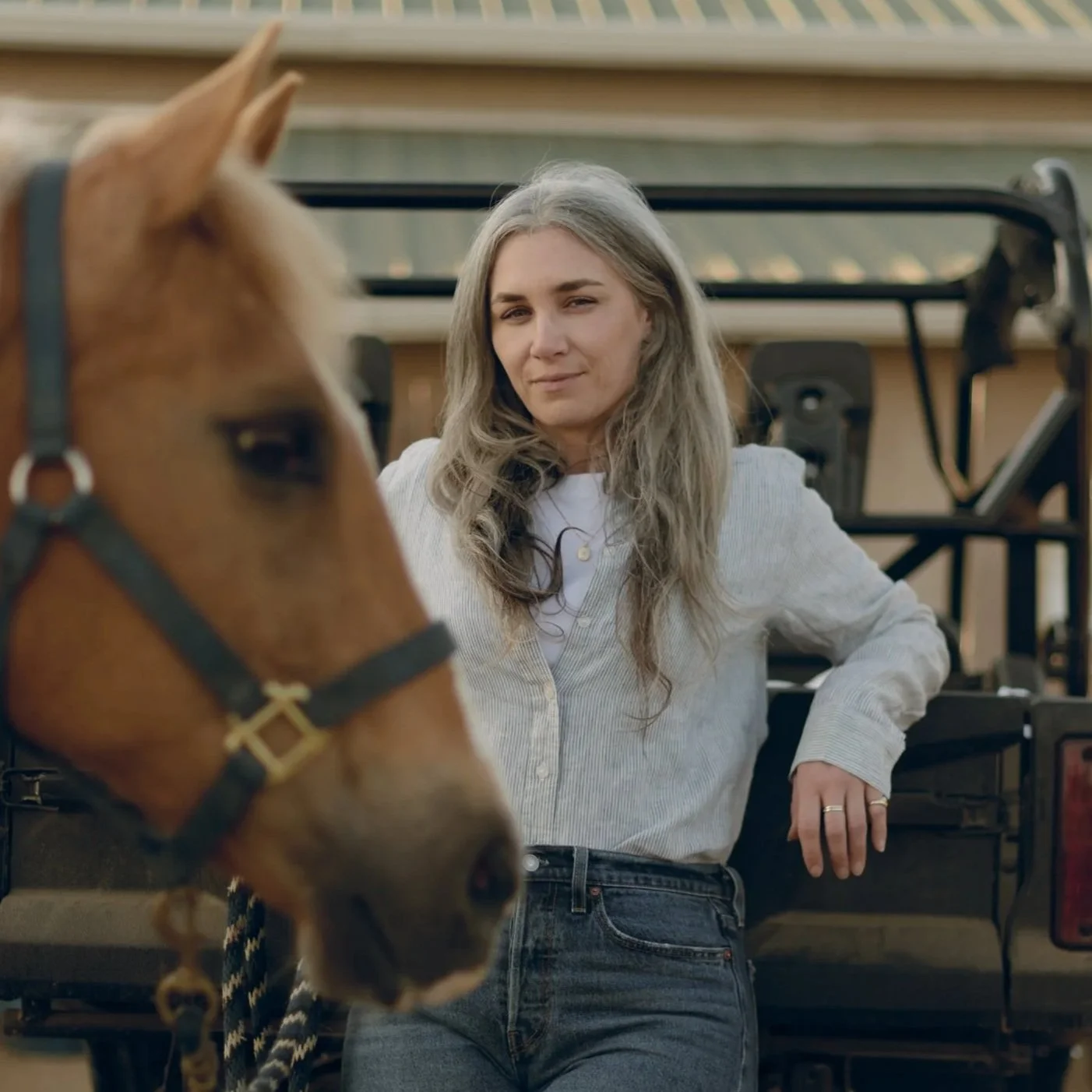 Storme Whitby-Grubb with her horse Bu