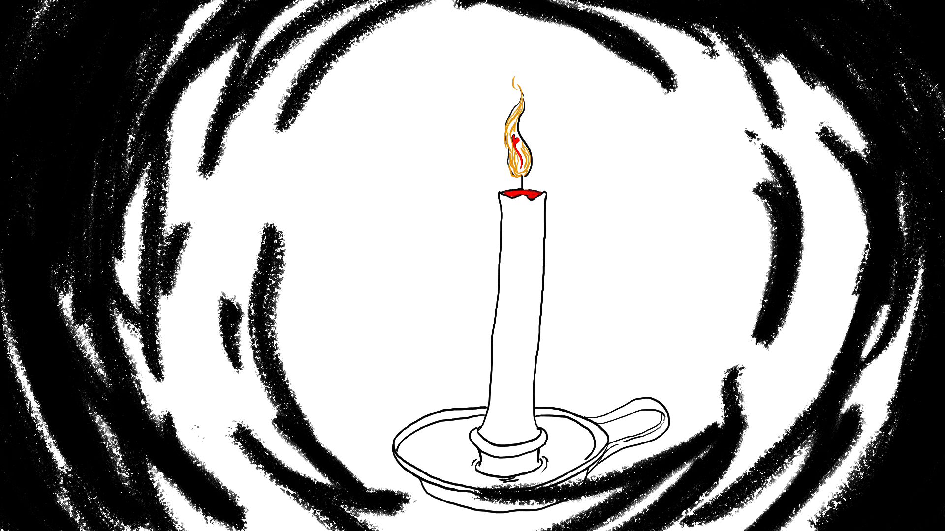 Candle, digital animation, 2023