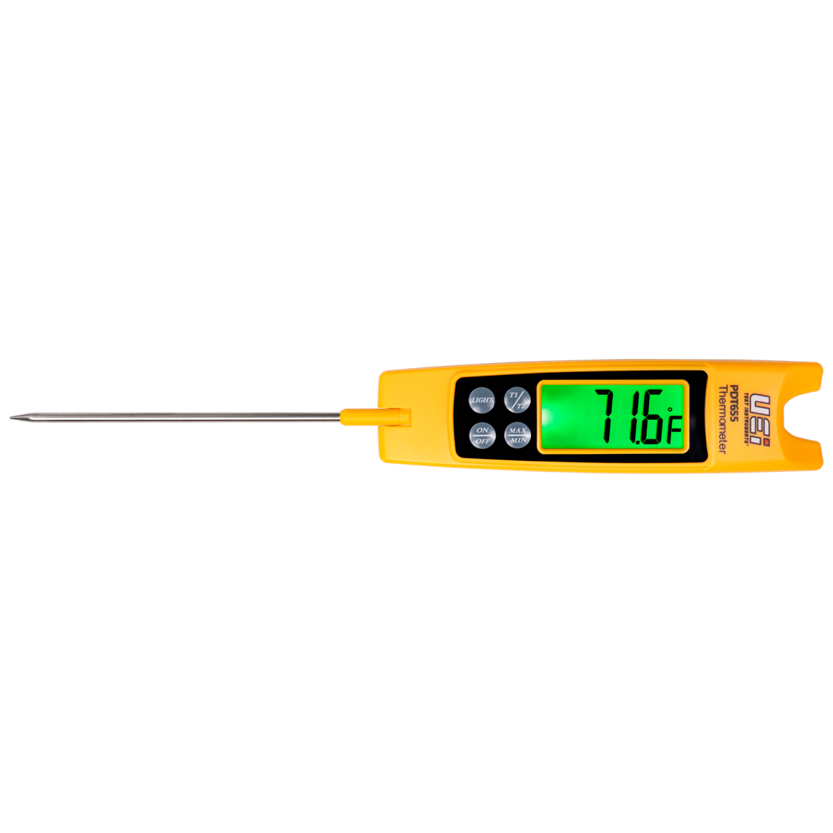 UEI PDT655 differential folding pocket thermometer with probe extended