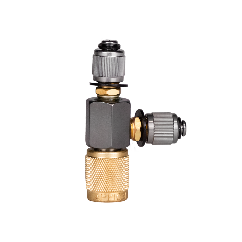 Appion MegaSeal low-loss charging T-fitting 1/4 inch