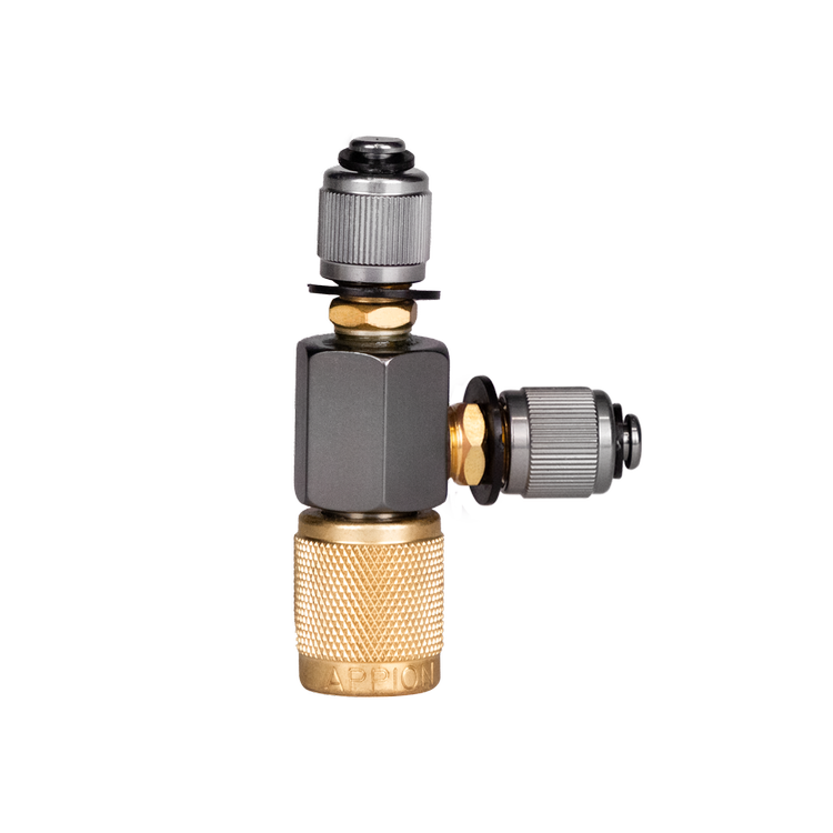 MegaSeal Low-Loss Charging T-Fitting 1/4 in. FL