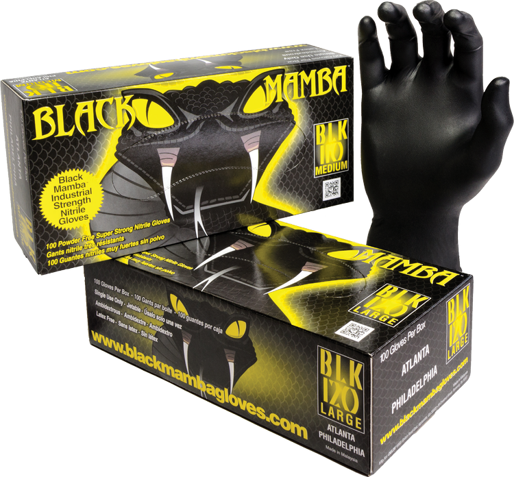 Black Nitrile Gloves