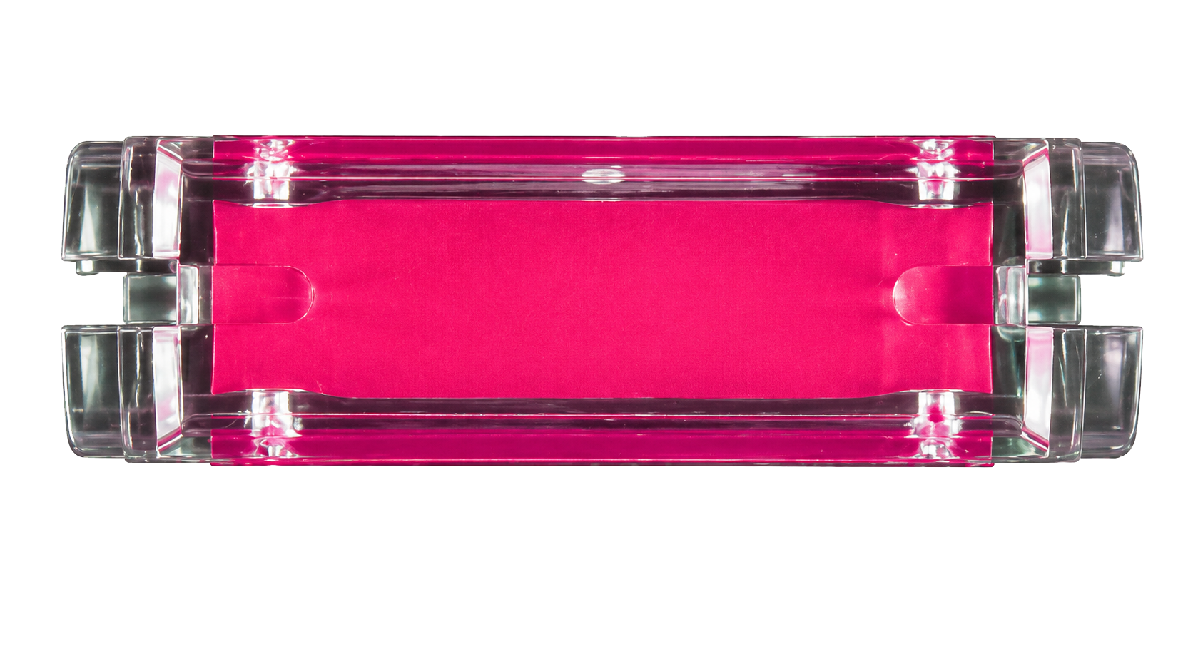 QwikCheck acid test indicator showing pink acid detected result