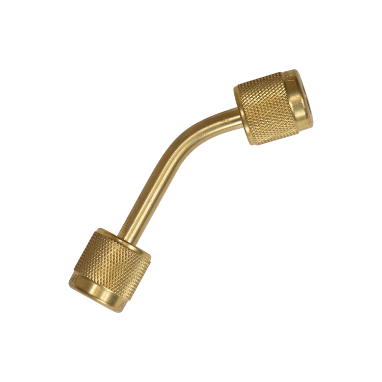 MegaSeal 4 in. 45º Vacuum-Rated Connector - 1/4 in. to 1/4 in.