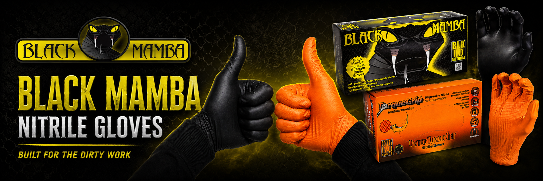 Black Mamba gloves hero banner
