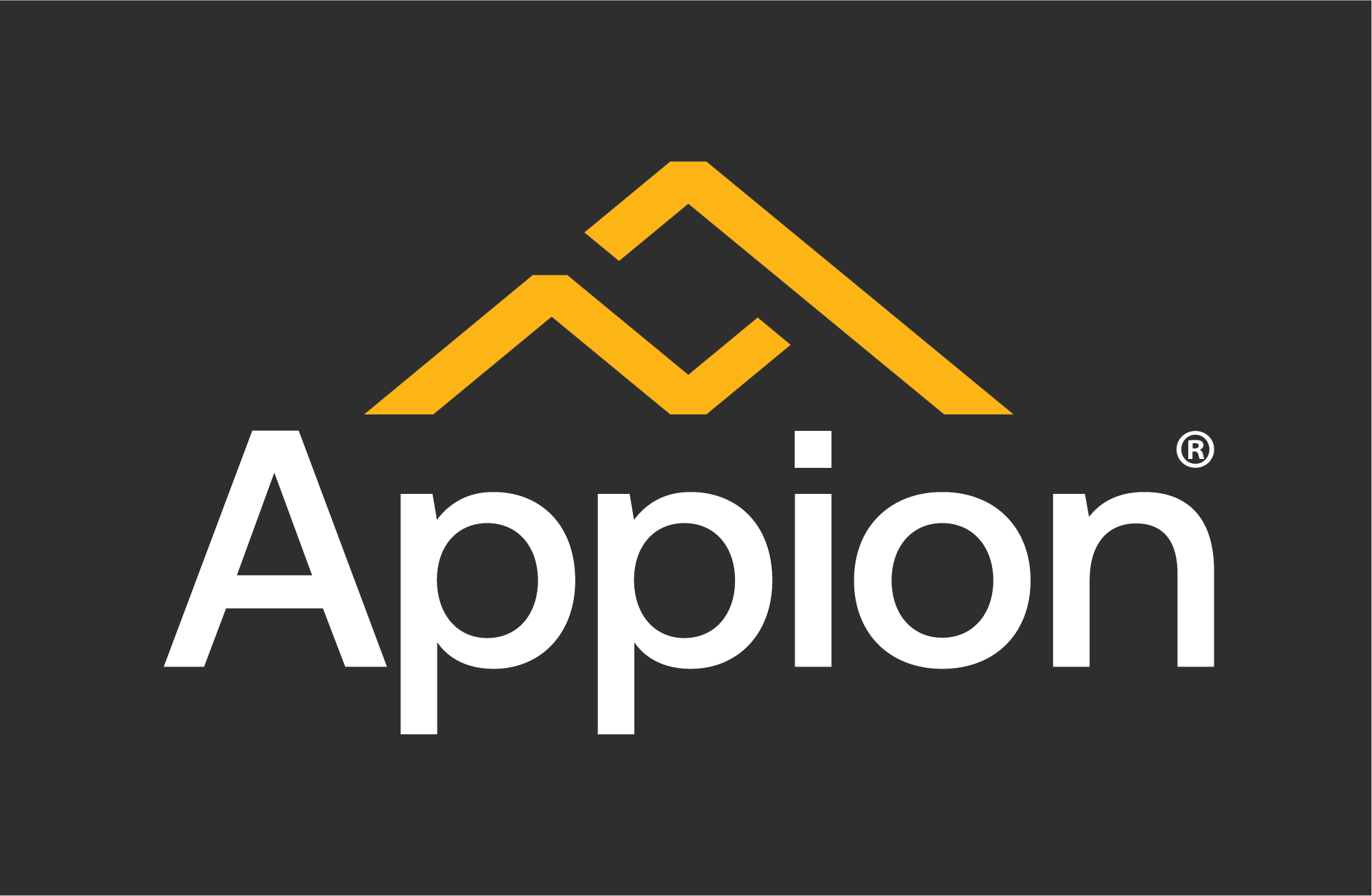 Appion logo, white and yellow