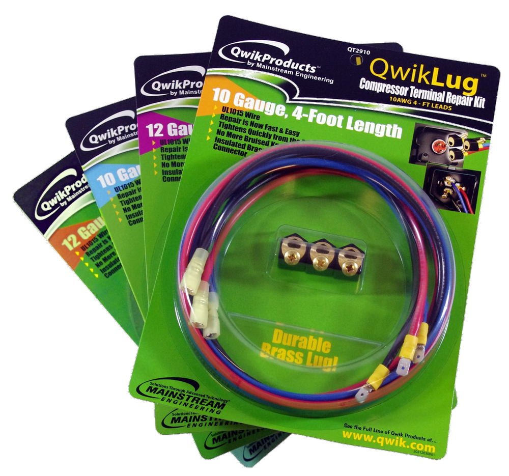 QwikLug compressor terminal repair kit installation reference image