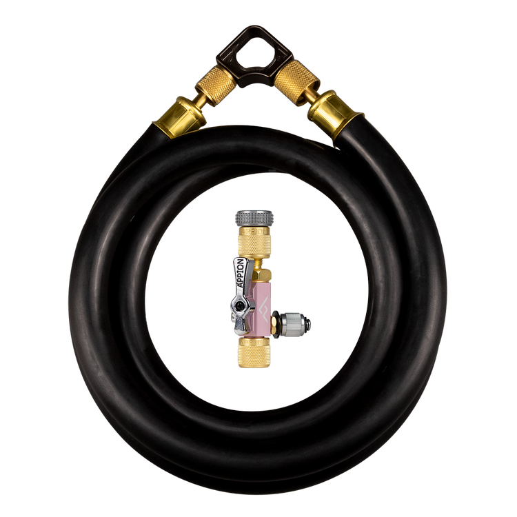 Appion MegaFlow Basics hose evacuation kit with valve core removal tool