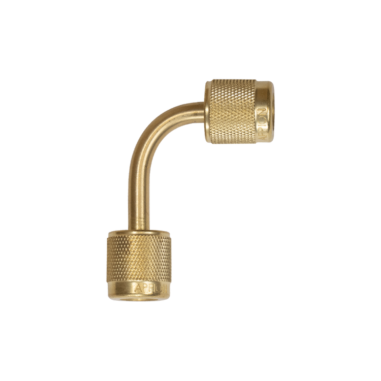 MegaSeal 4 in. 90º Vacuum-Rated Connector - 1/4 in. to 1/4 in.