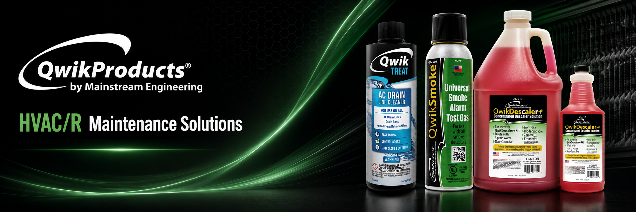 QWIK Products HVAC/R maintenance solutions banner
