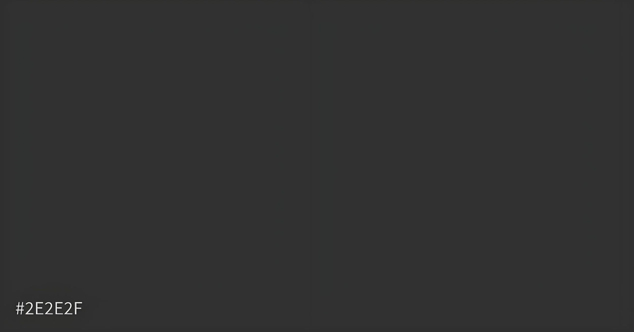 Image with dark gray background, two vertical black lines, and a hex color code #2E2E2F in the bottom left corner.