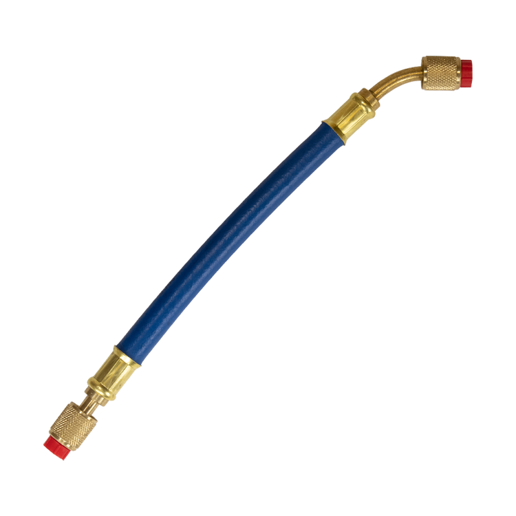 MegaFlow 3/8 in. Hose - 1 ft (1/4FL to 1/4FL-45°) Blue