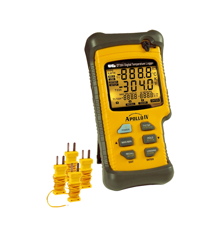 Quad Input IP67 Digital Logging Thermometer