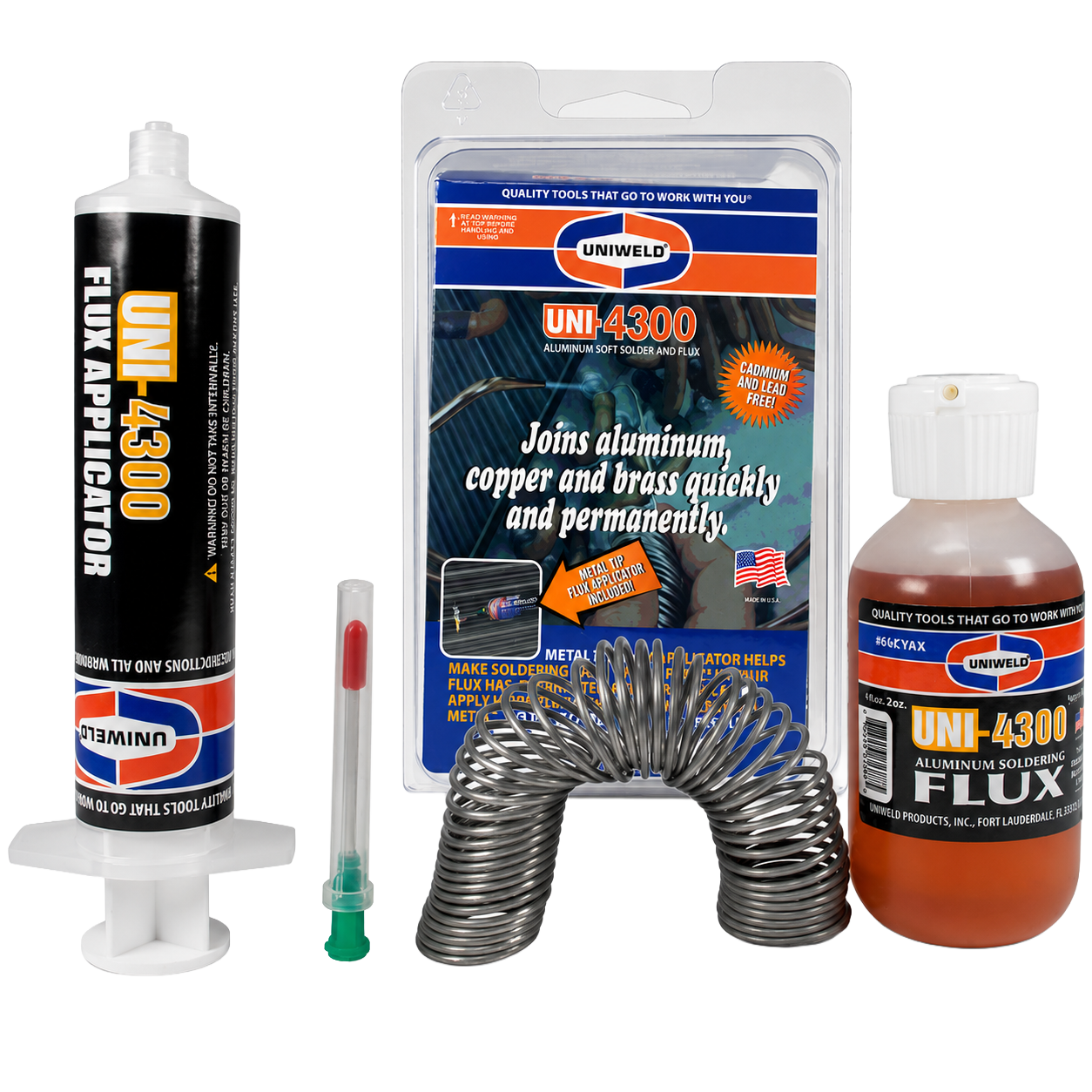 Uni-4300 Solder Kit with Syringe