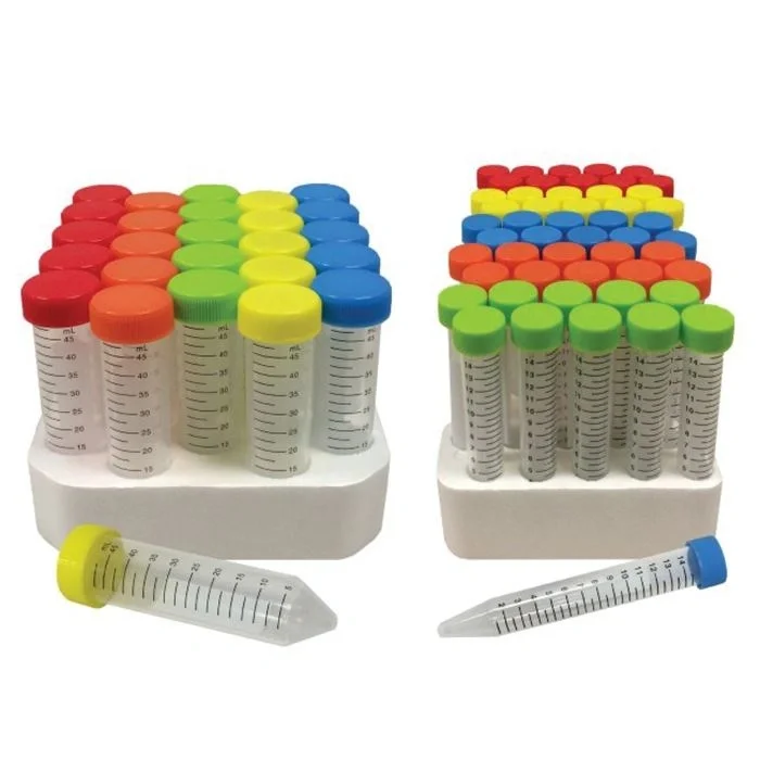 15 mL and 50 mL conical centrifuge tubes