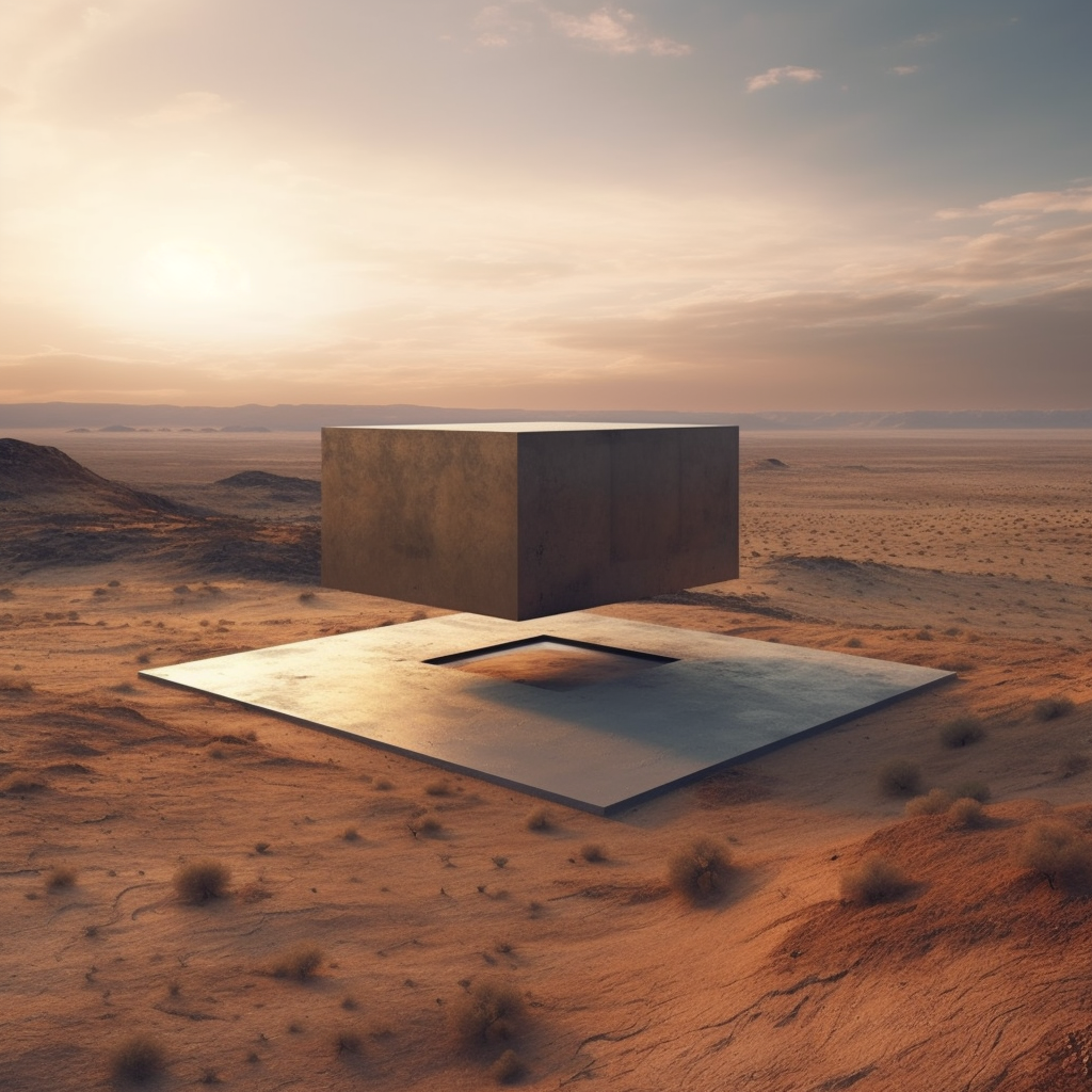 eliaselsoueidi_a_hovering_concrete_box_over_a_desertic_landscap_3c7b1540-a3f2-43e1-92b4-411f37cad3f2.png