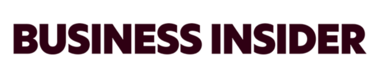 The logo of Business Insider with bold, purple text on a black background.