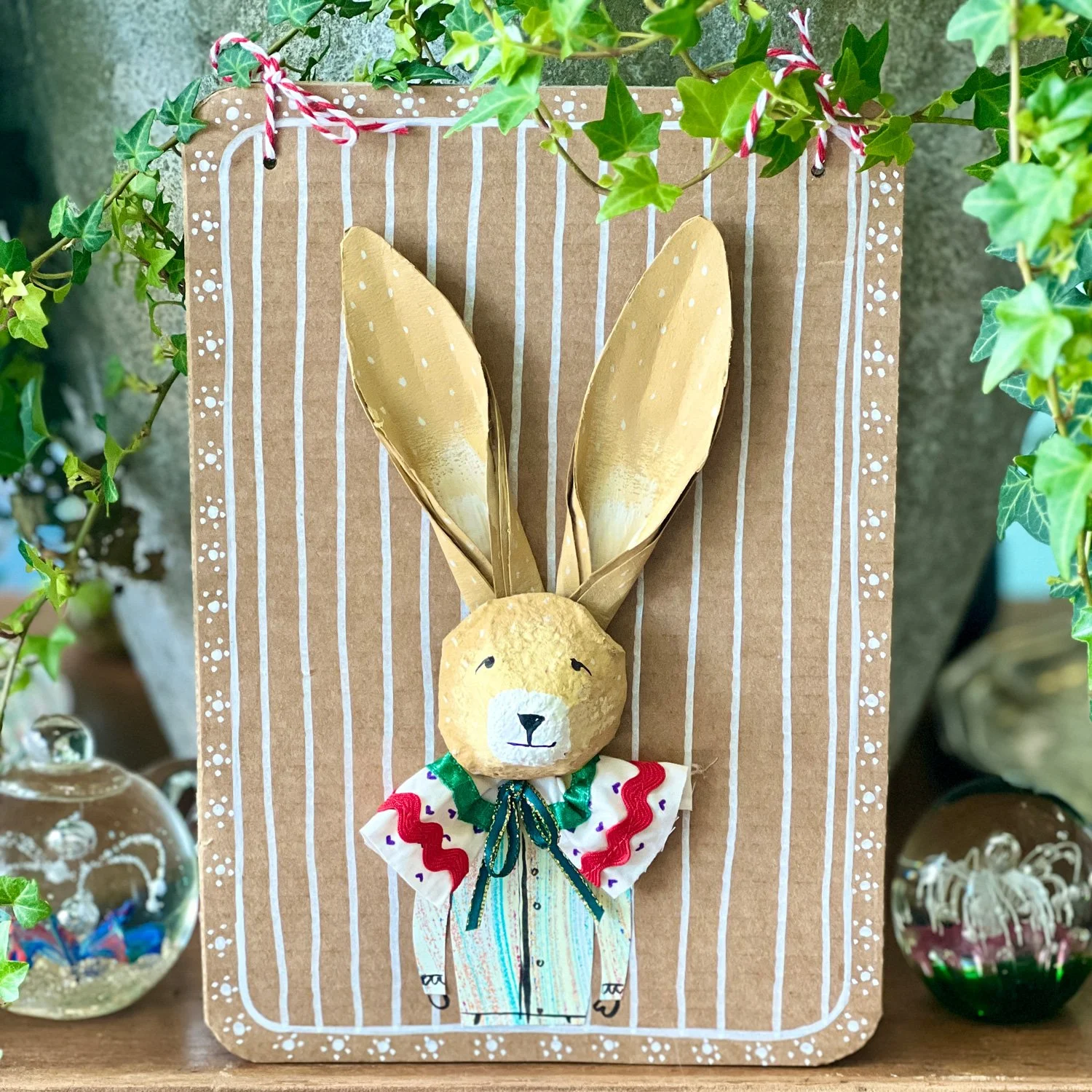 May 2nd, 2026 Mix Media Cardboard Bunny