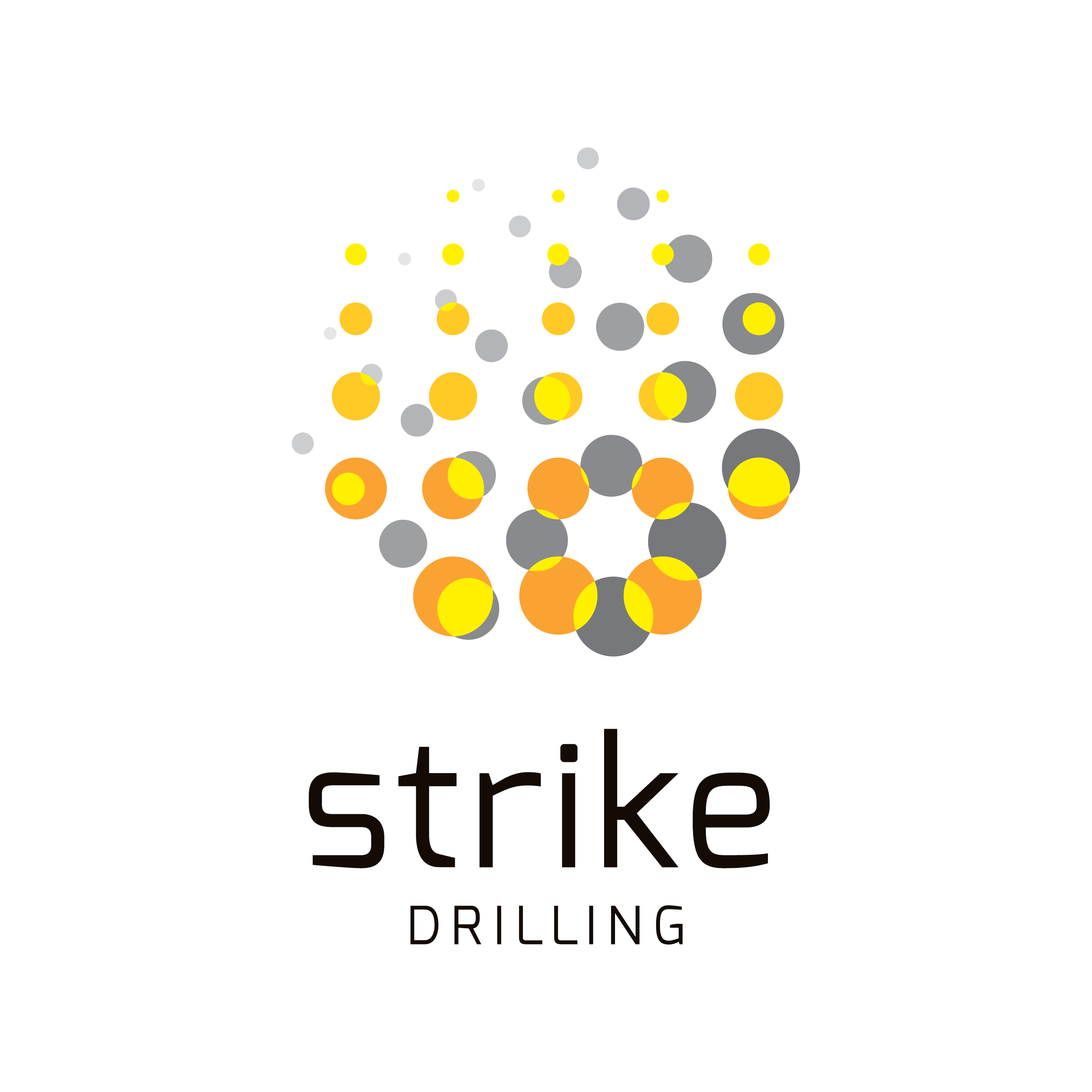 Stylized logo with the text 'Strike' and the words 'DRILLING' underneath.