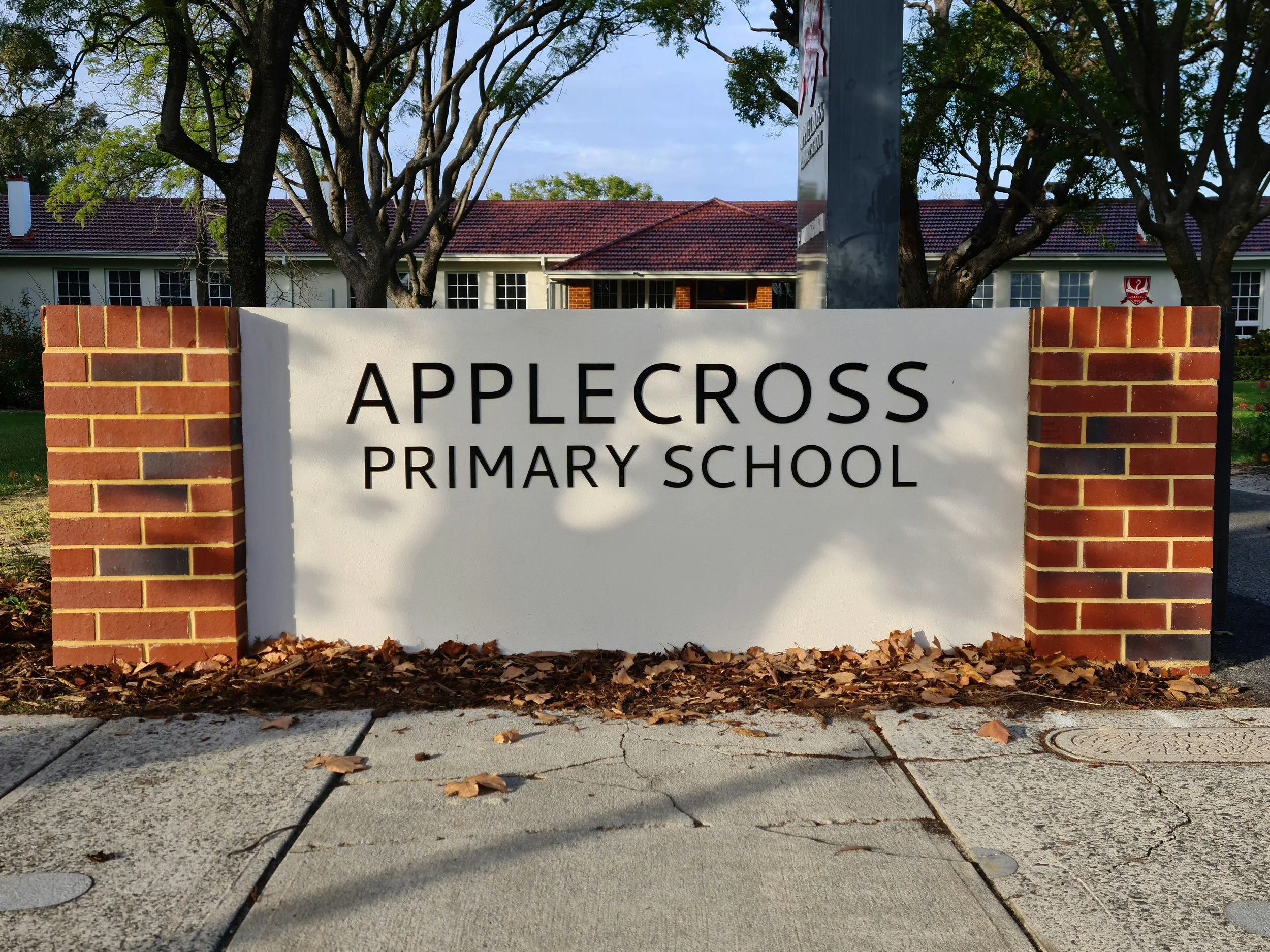 Raised edge 3D Acrylic Signage for Apple Cross Primary School. Education signage