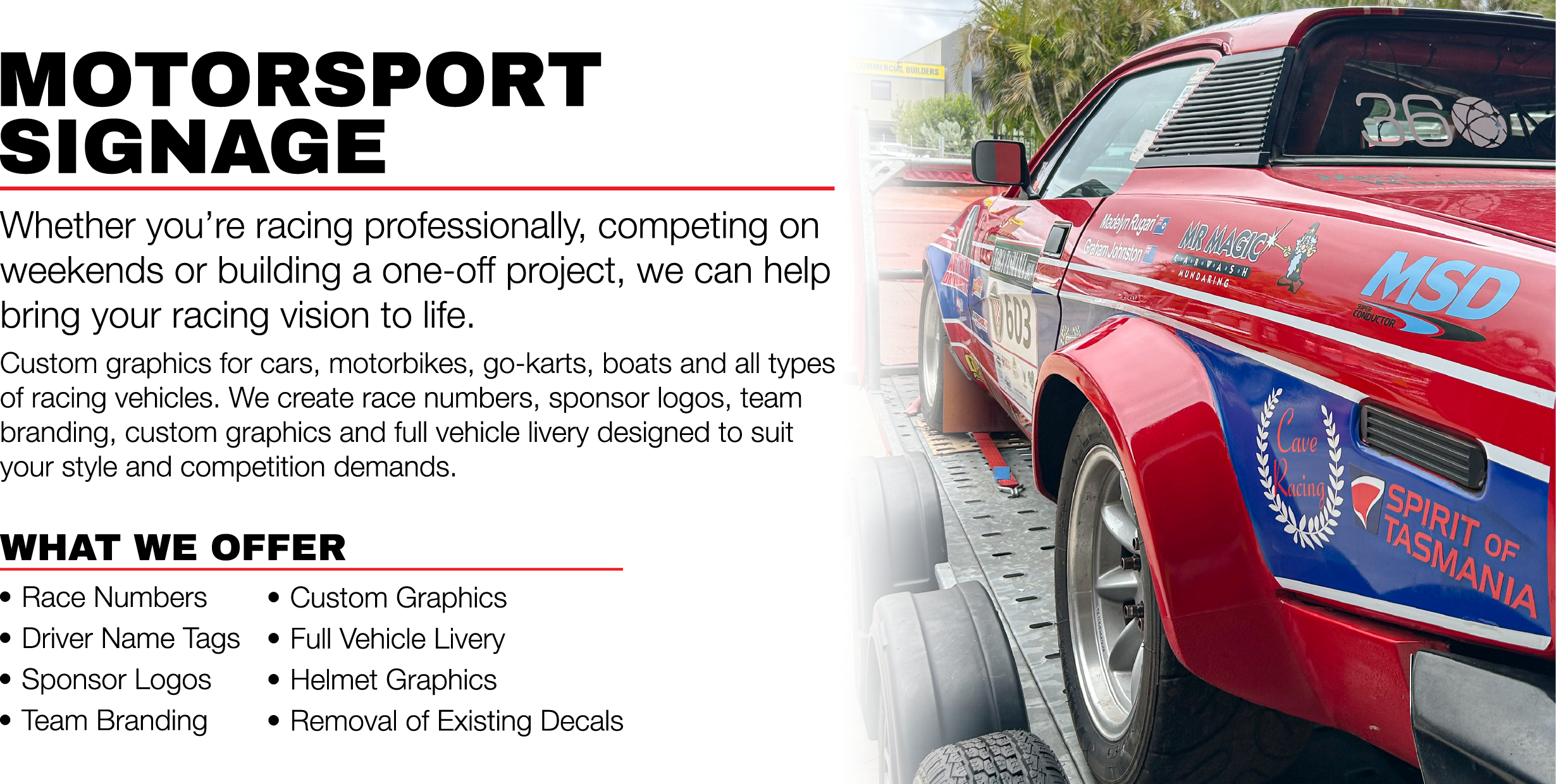 Perth Motorsport Signage, Kwinana Motorsport Signage, Collie Motorsport Signage, Wanneroo Motorsport Signage, Racing Signage, Racing Numbers, Racing Decals, Sponsor Signage, Rally Signage, Rally Decals