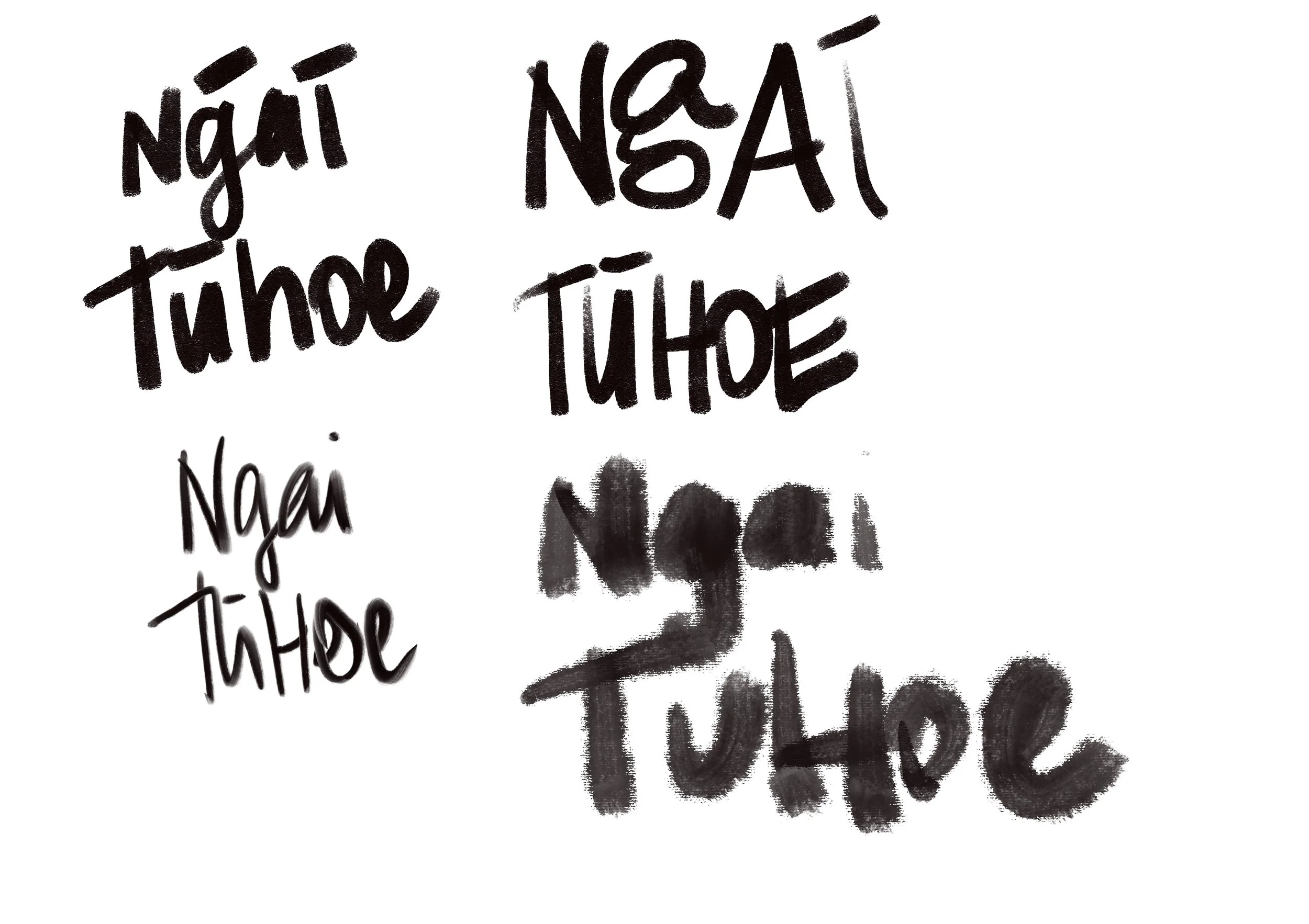 Image: Different Ngai Tūhoe fonts. Ko Tūhoe toku iwi... positionality & whakapapa.. important aspects of research.