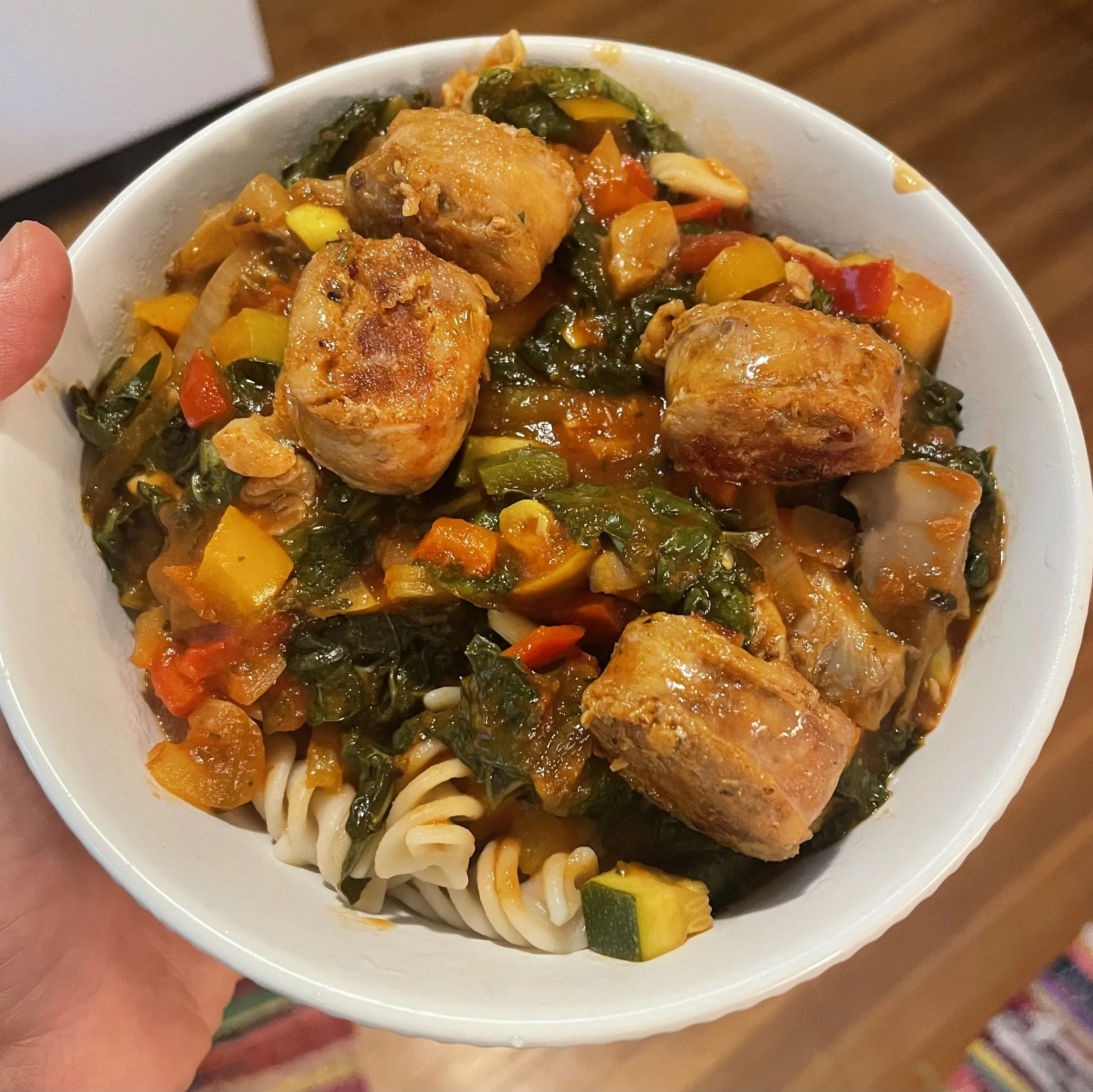 Rainbow pasta