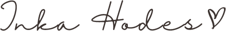 Handwritten text saying "Inka Hades" with a small heart symbol.