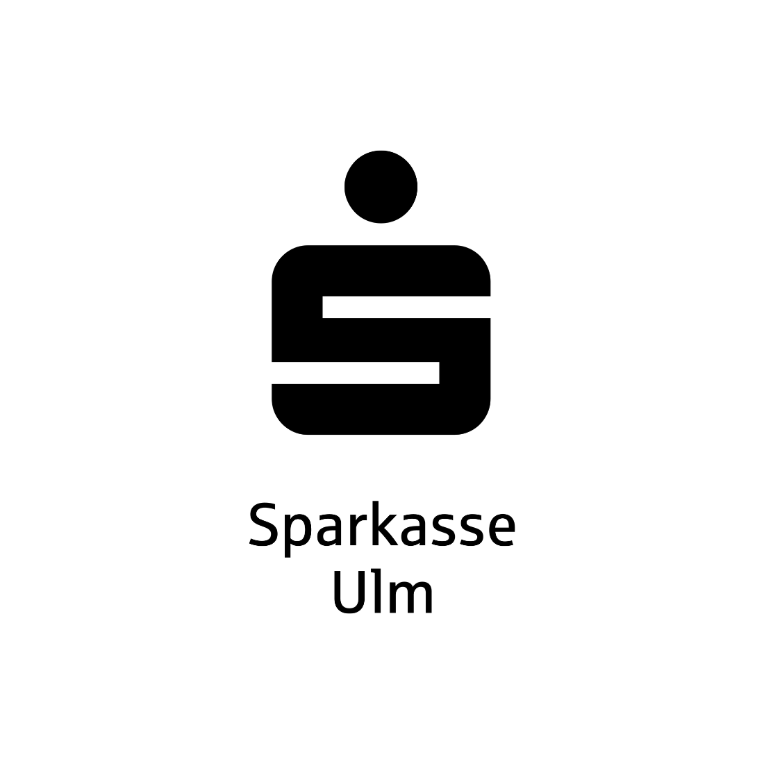Sparkasse Ulm Logo schwarz-weiß