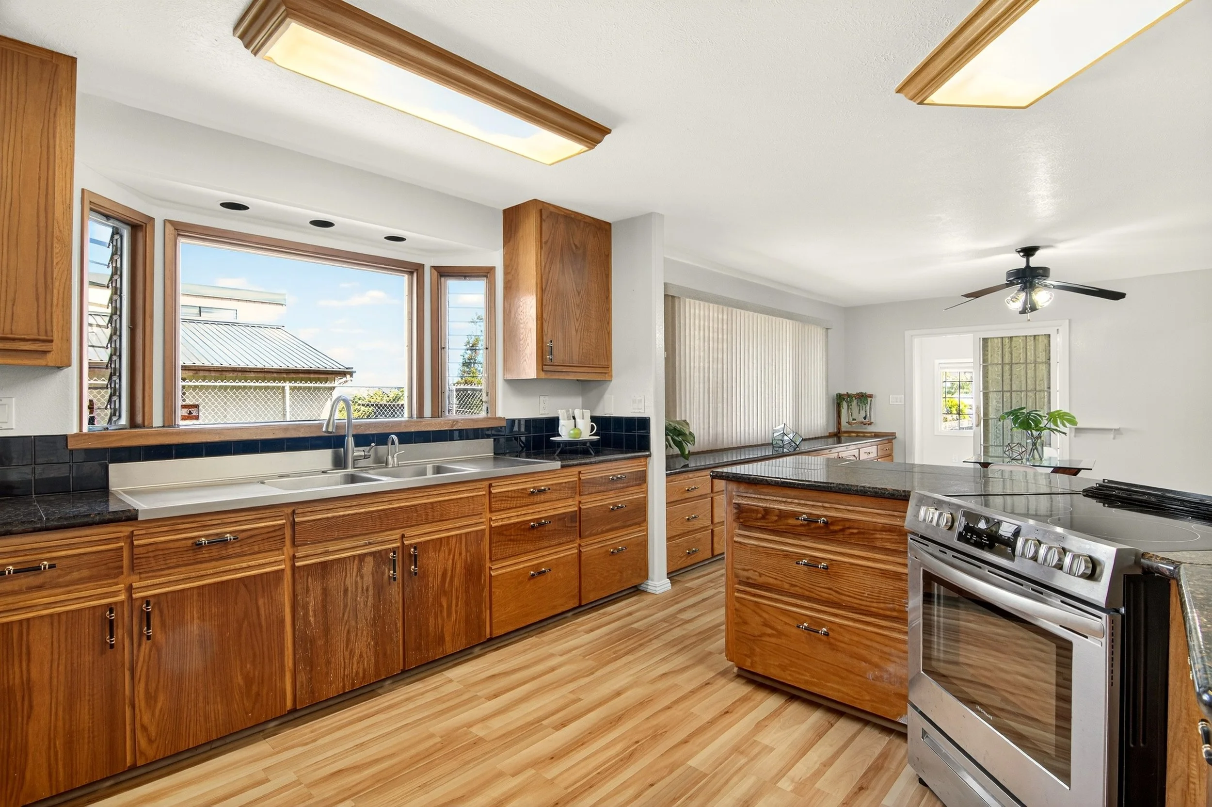 Spacious kitchen real estate photography Hilo Hawaii