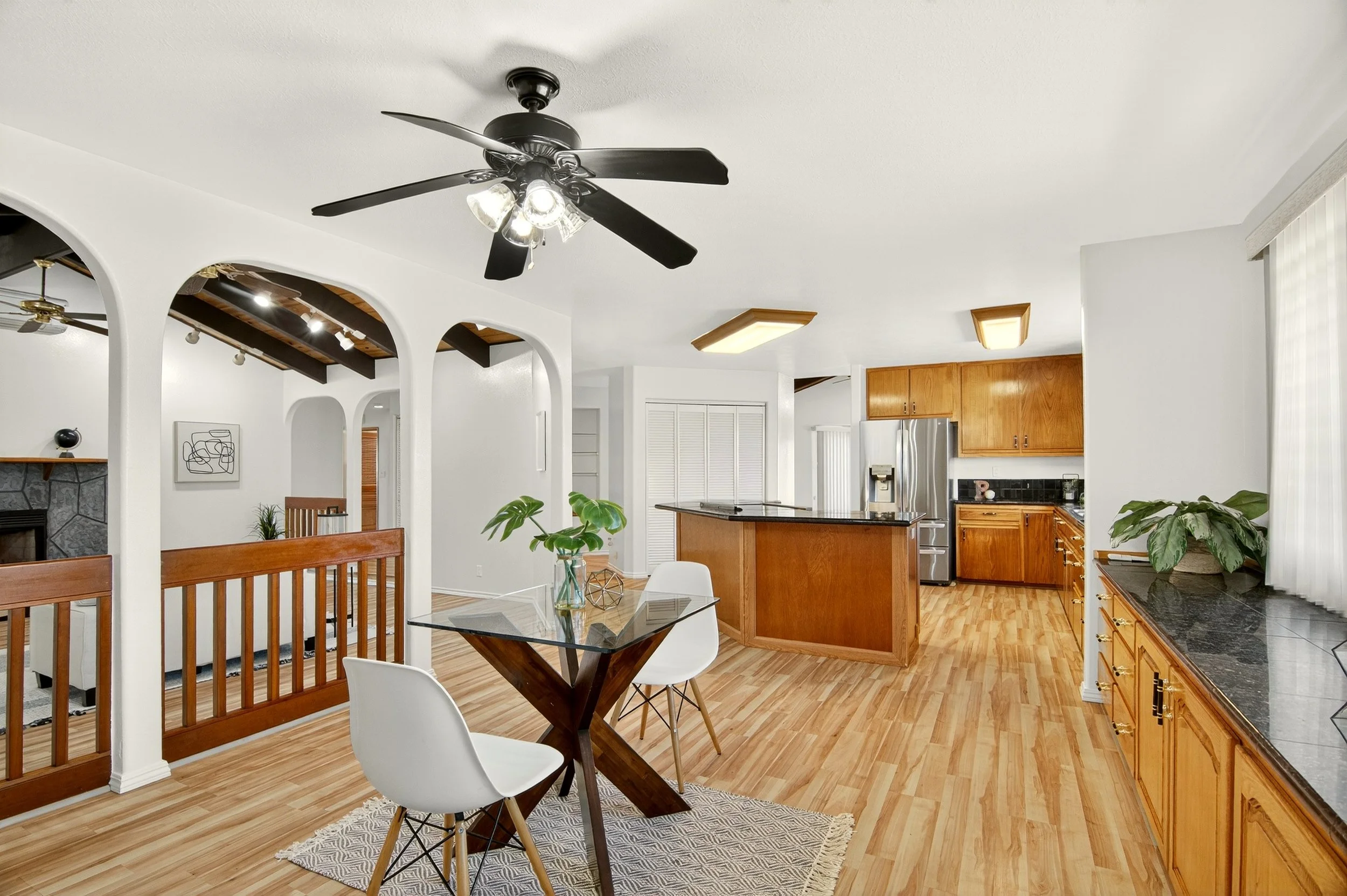 Open concept living area real estate photography Hilo Hawaii
