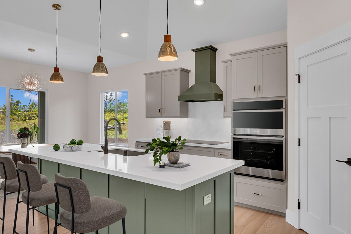 Modern Kitchen in new home. Keaau Hawaii
