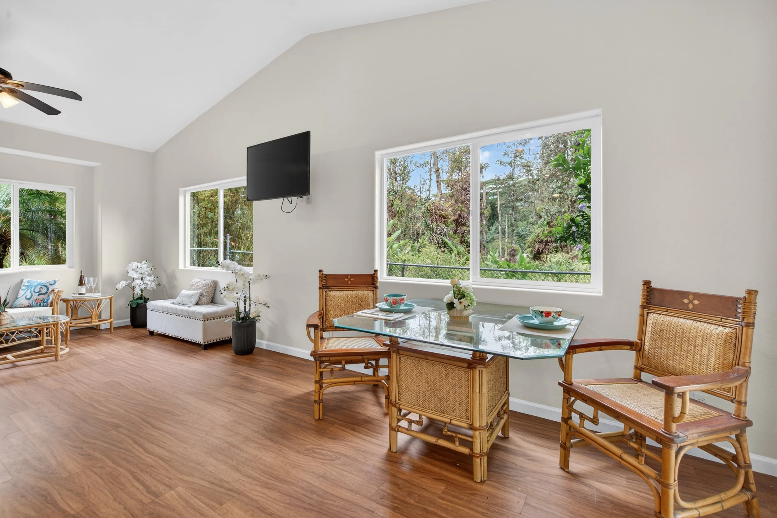 Living room real estate photography Pahoa Hawai