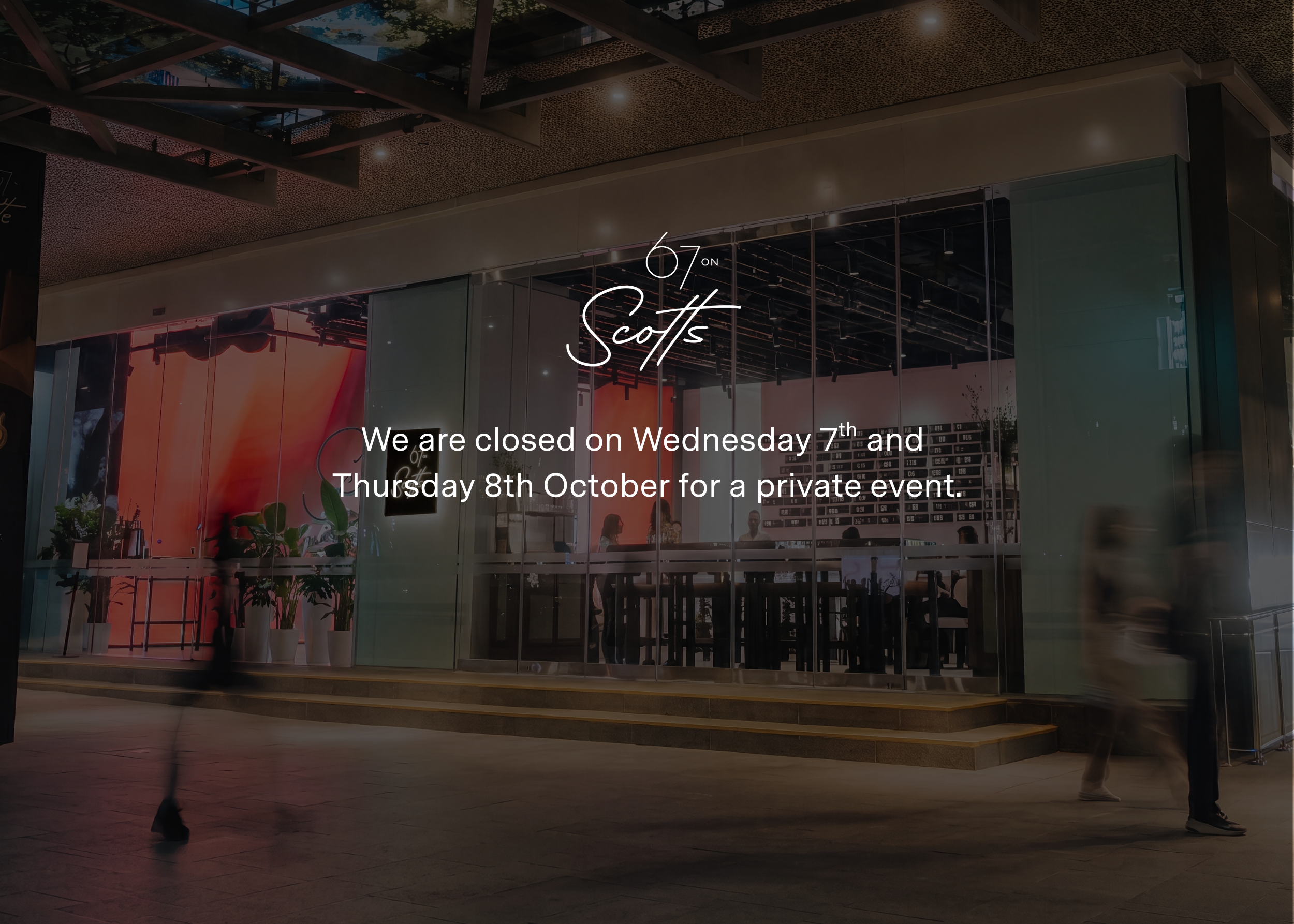 Private Event 7th Oct