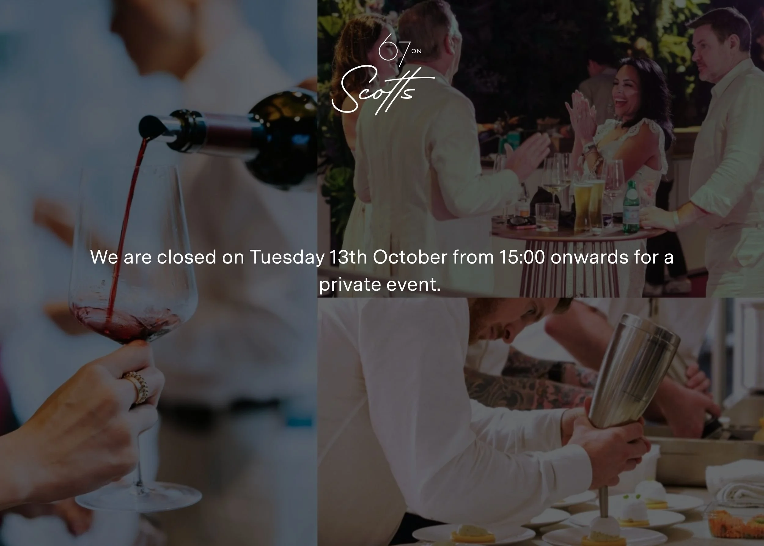 Private Event 13th Oct 