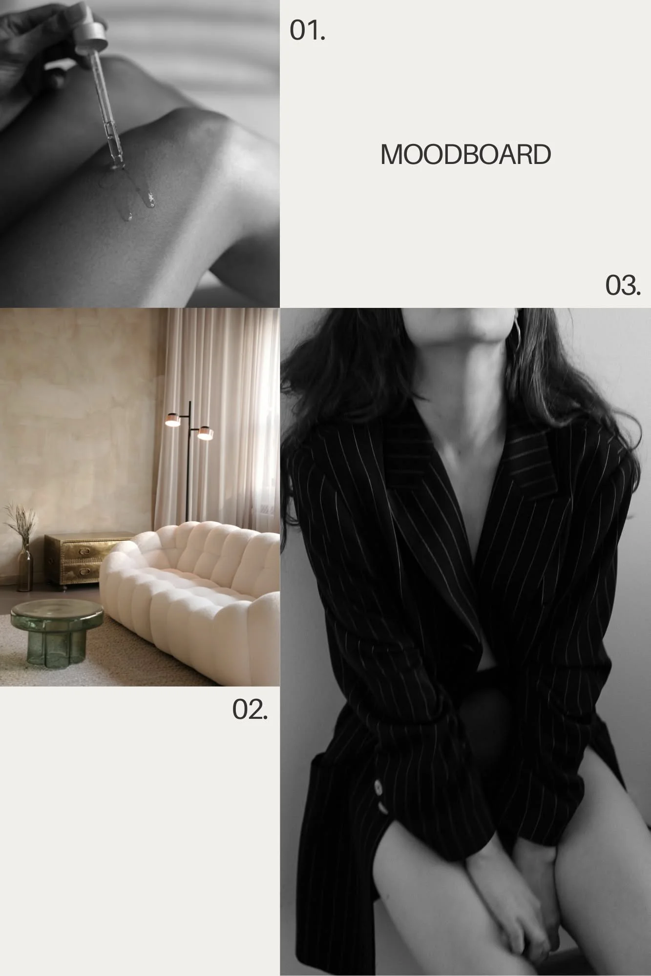 Moodboard for minimalist luxury brand 
😎 Can&rsquo;t wait to see how this comes to life. What do you think of this color palette?

#colorpalette #moodboard