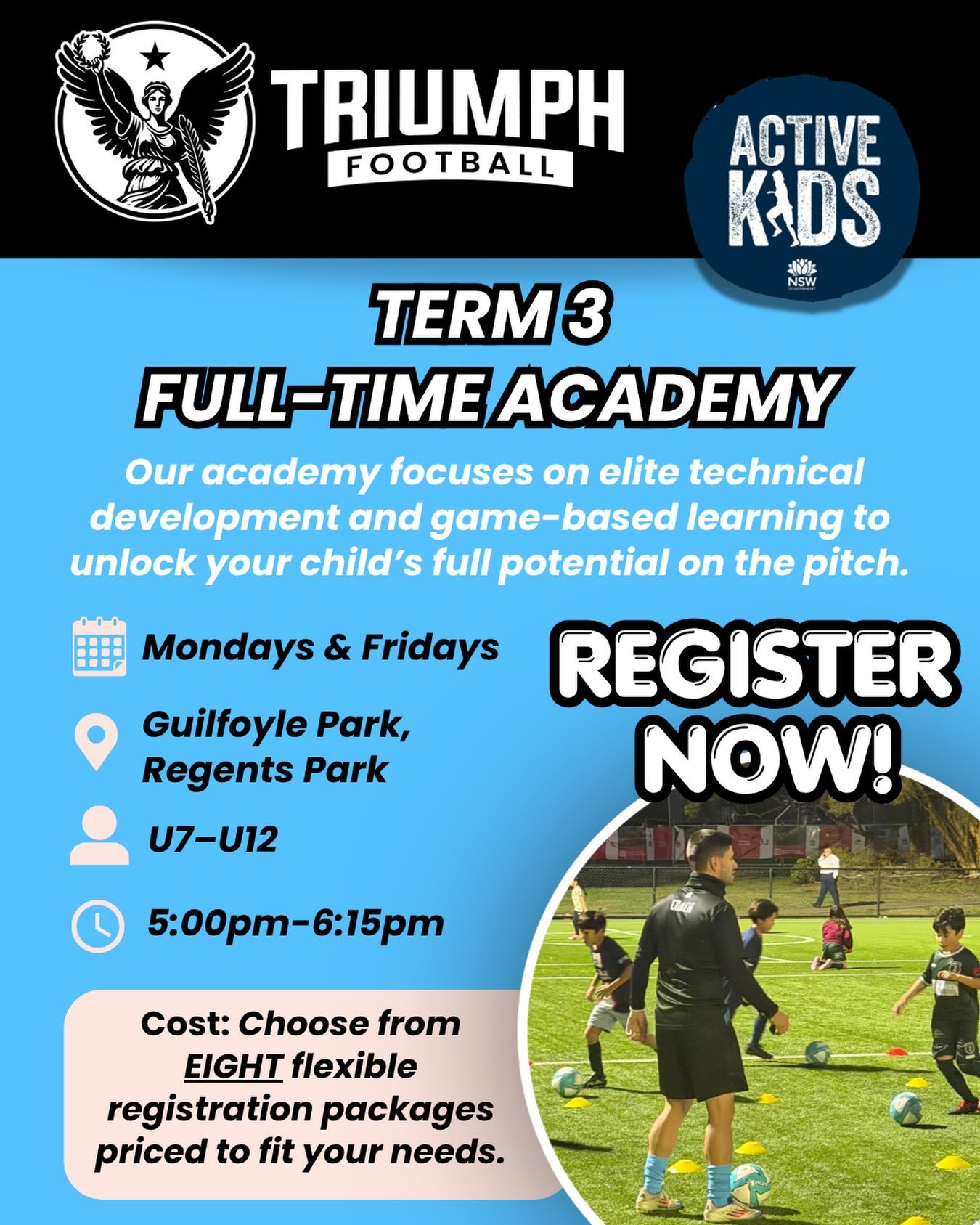 The next chapter of development starts here. 🚀⚽

We are thrilled to officially announce that registrations for the Triumph Football Academy are now open!

Our academy program is built on an elite game-based and inquiry-led framework, designed not ju