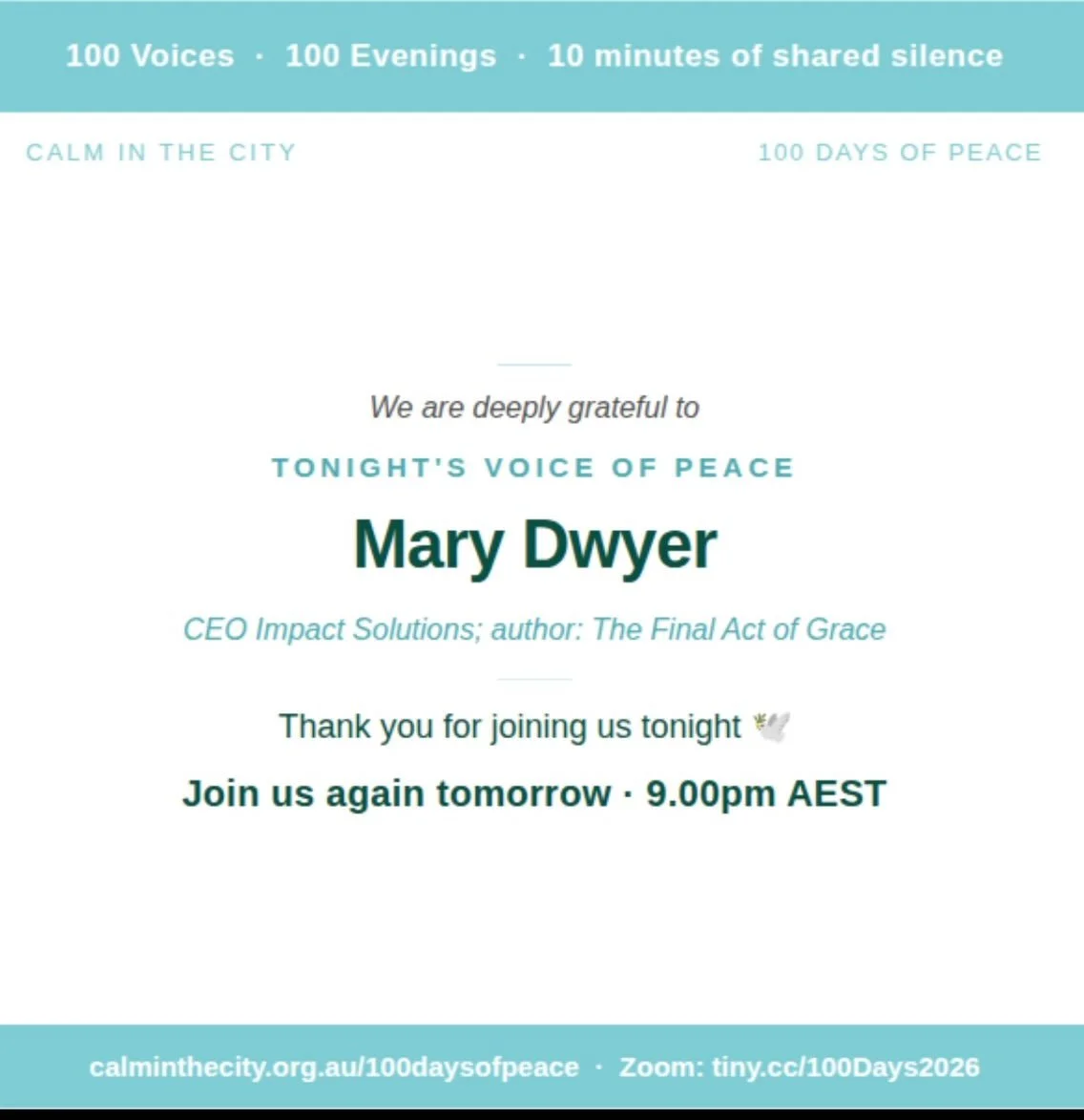 See you tomorrow night #marydwyer #100days2026 @marydwyer