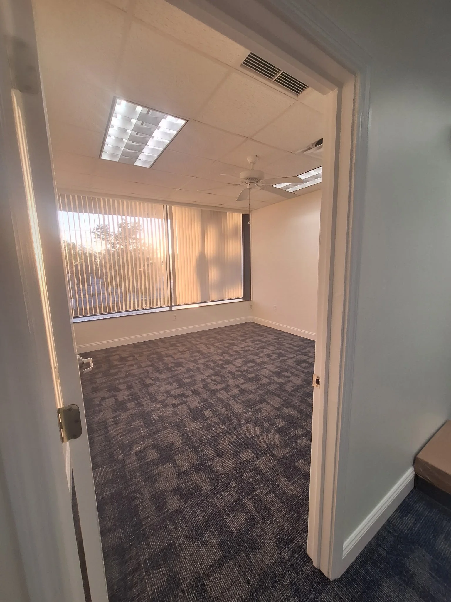 This finished office space showcases high-quality interior painting tailored for commercial use. Clean walls, smooth finishes, and careful preparation ensure long-lasting results for this DeLand law office.