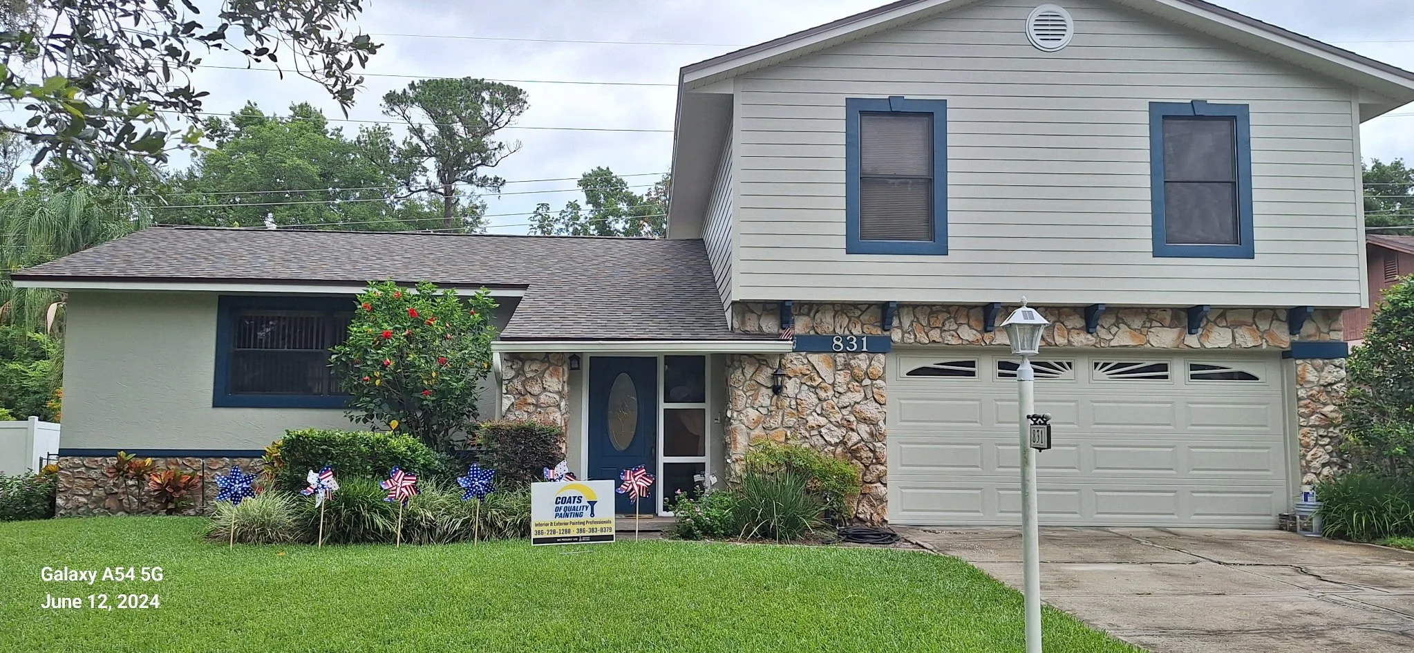 Orlando house painting front brick painting