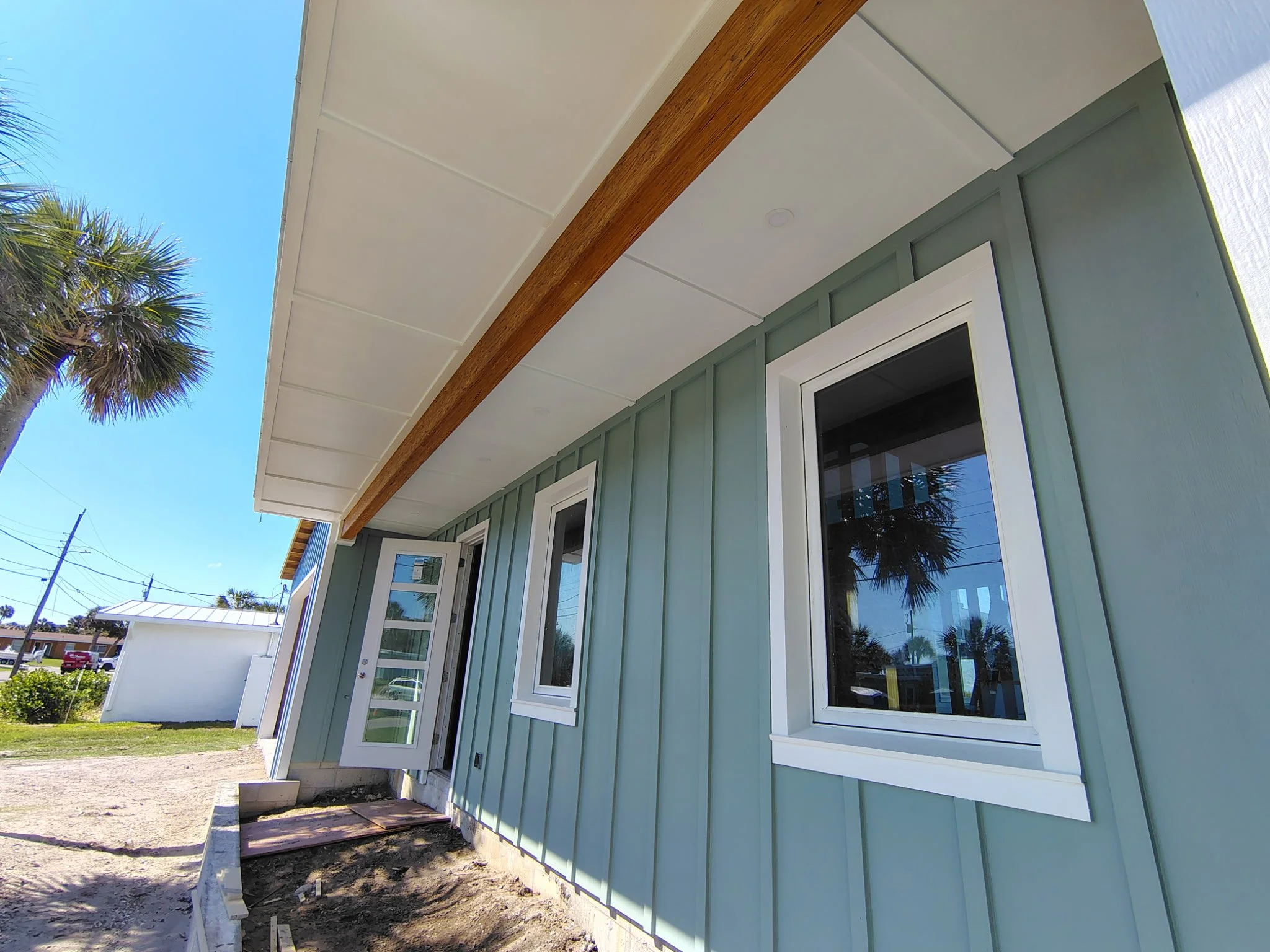 Port Orange Porch Exterior Paint with Board and Batten